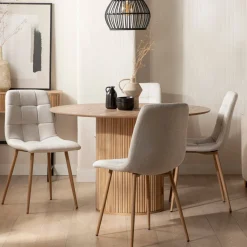 Klast Home Packs 4 Sillas Tapizadas|Sillas De Comedor Y Cocina>Ailan Beige