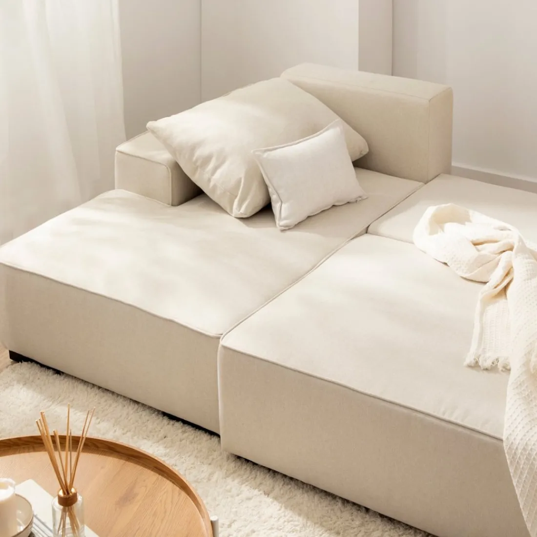 Klast Home Sofás Cama>Alan Beige