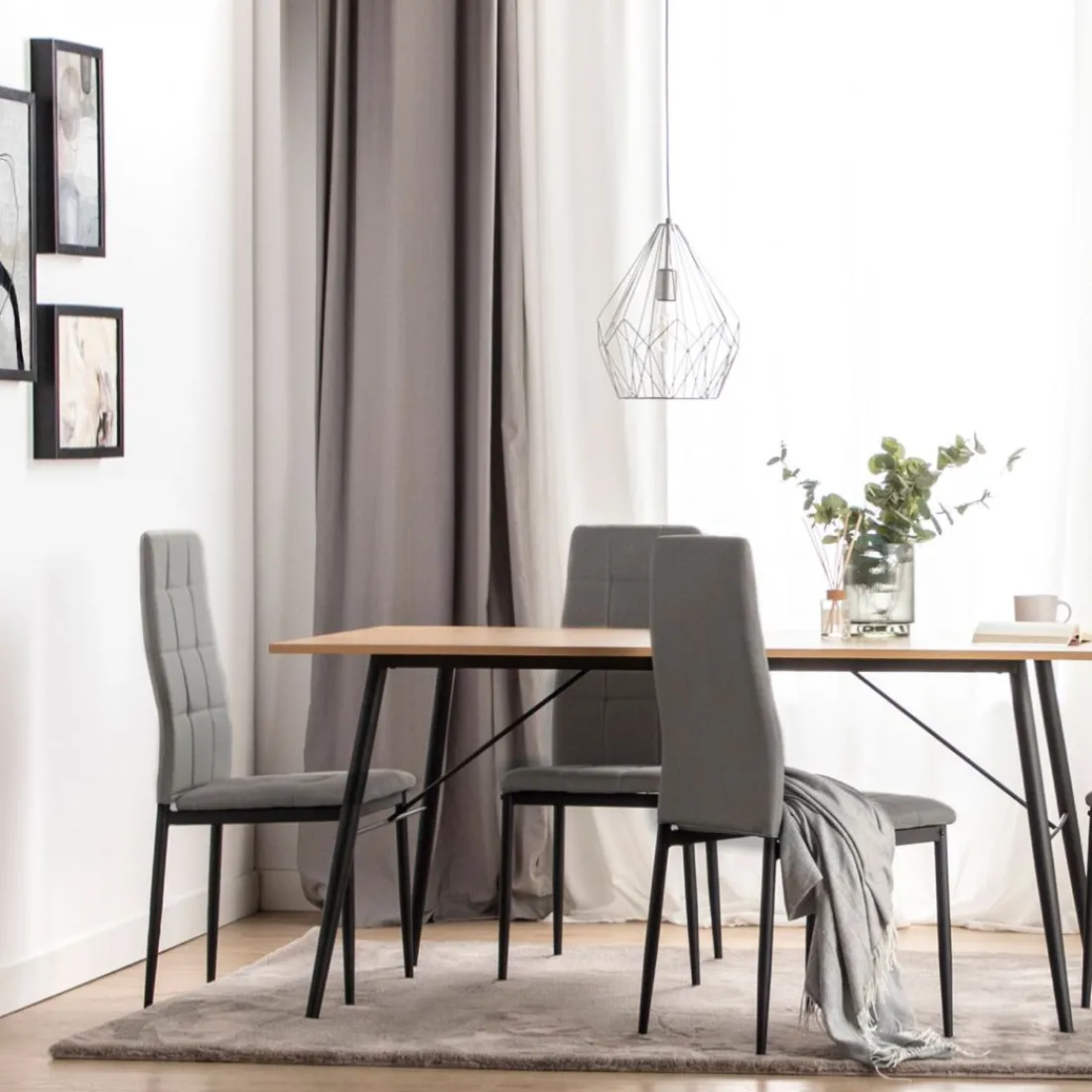 Klast Home Sillas De Comedor Y Cocina>Anne Gris topo oscuro