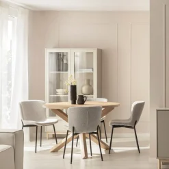 Klast Home Packs 4 Sillas Tapizadas|Sillas De Comedor Y Cocina>Ari Gris