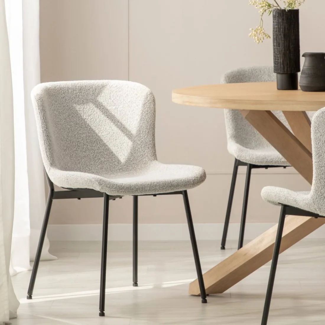 Klast Home Packs 4 Sillas Tapizadas|Sillas De Comedor Y Cocina>Ari Gris