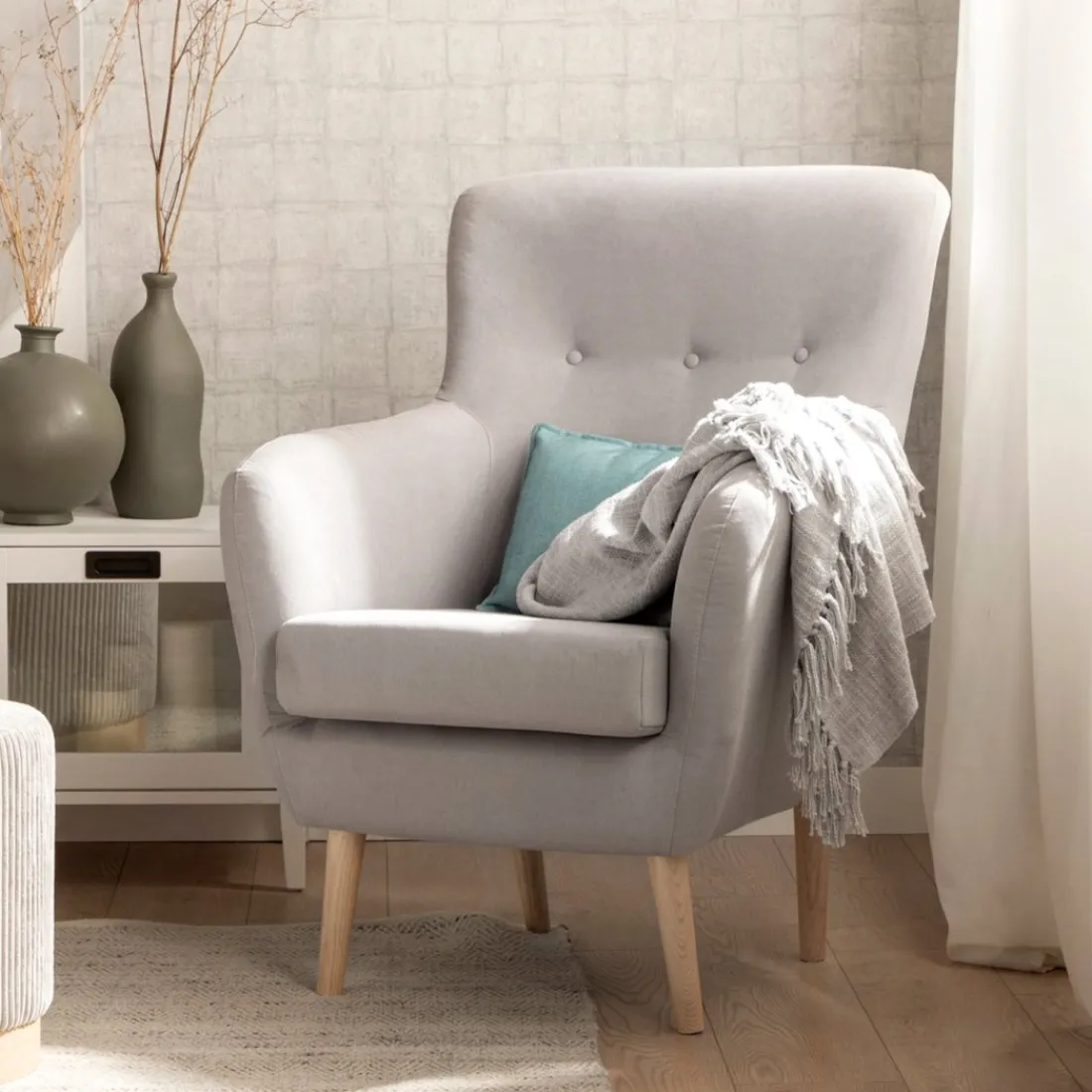 Klast Home Butacas Para Dormitorio|Sillones Y Butacas>Astrid Gris