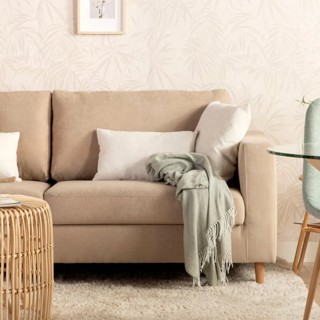 Klast Home Sofás 3 Plazas>Beth Beige