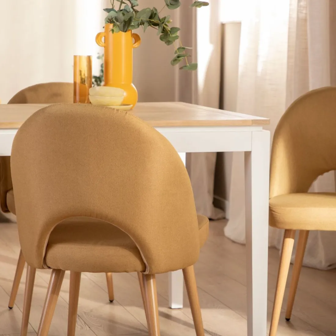 Klast Home Packs 4 Sillas Tapizadas|Sillas De Comedor Y Cocina>Blair Mostaza