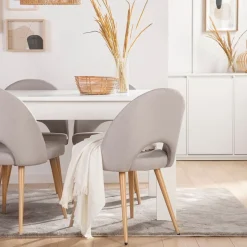 Klast Home Packs 4 Sillas Tapizadas|Sillas De Comedor Y Cocina>Blair Topo