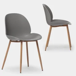 Klast Home Packs 2 Sillas Polipropileno|Sillas De Exterior>Ceilan Gris
