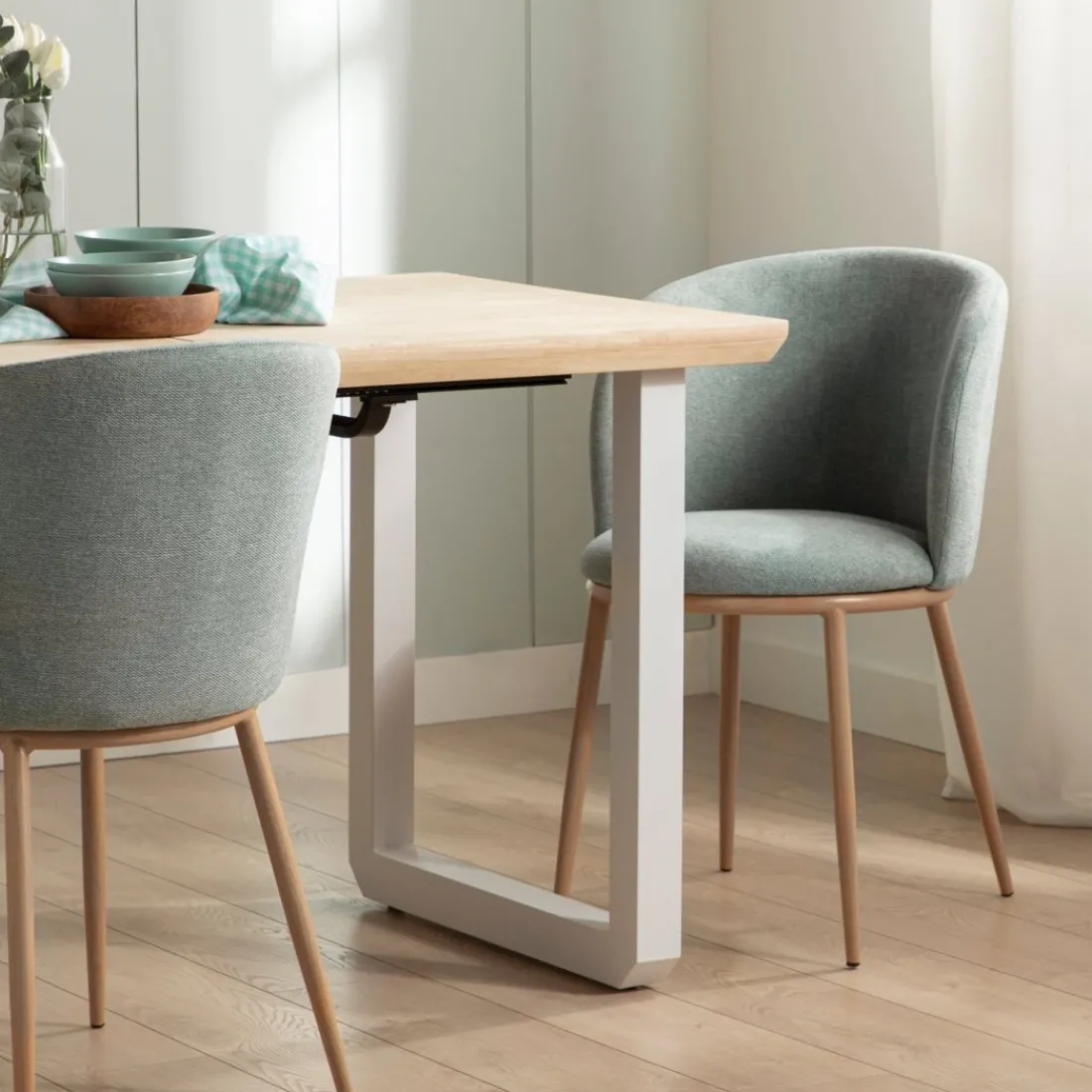 Klast Home Mesas De Comedor Y Cocina>Conor Natural/Blanco