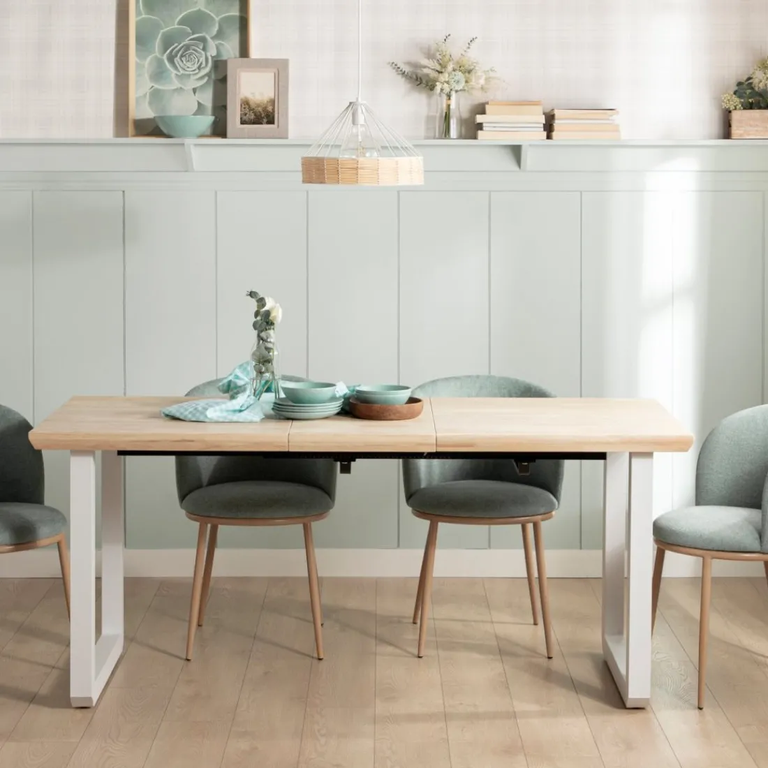 Klast Home Mesas De Comedor Y Cocina>Conor Natural/Blanco