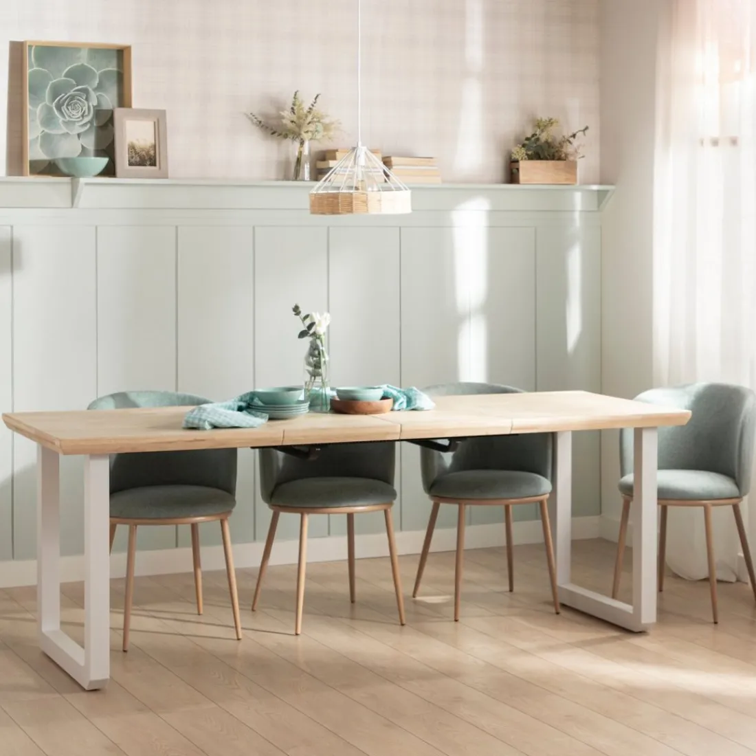 Klast Home Mesas De Comedor Y Cocina>Conor Natural/Blanco
