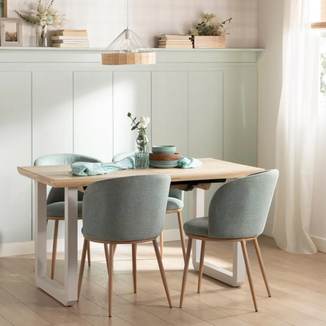 Klast Home Mesas De Comedor Y Cocina>Conor Natural/Blanco