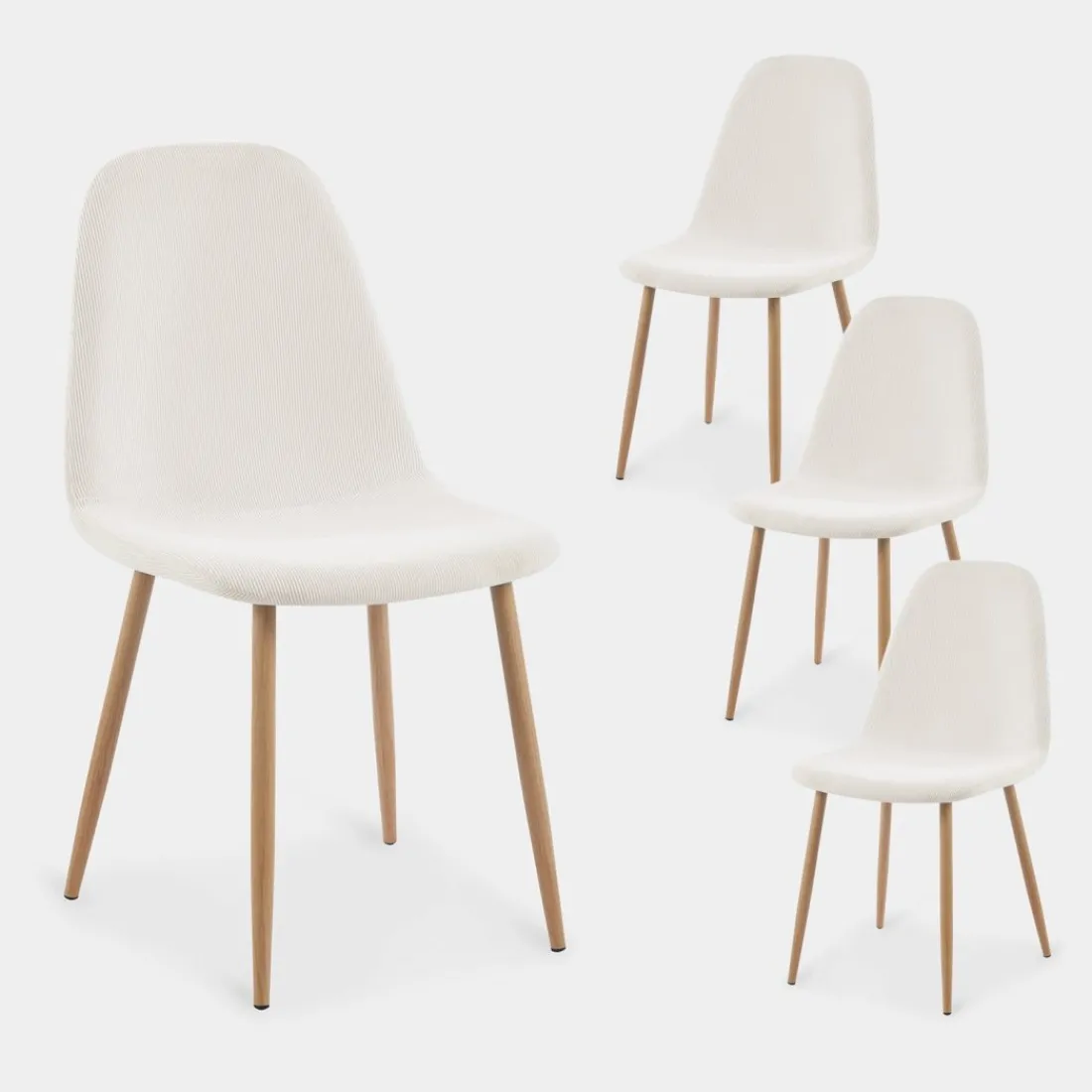 Klast Home Packs 4 Sillas Tapizadas|Sillas De Comedor Y Cocina>Elia Blanco