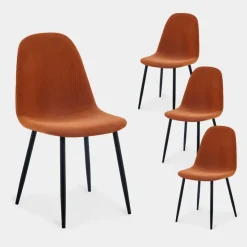Klast Home Packs 4 Sillas Tapizadas|Sillas De Comedor Y Cocina>Elia Terracota