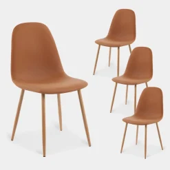 Klast Home Packs 4 Sillas Tapizadas|Sillas De Comedor Y Cocina>Elia Terracota