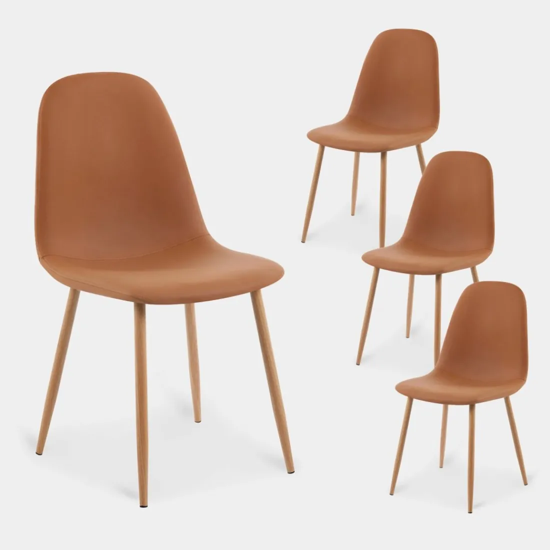 Klast Home Packs 4 Sillas Tapizadas|Sillas De Comedor Y Cocina>Elia Terracota