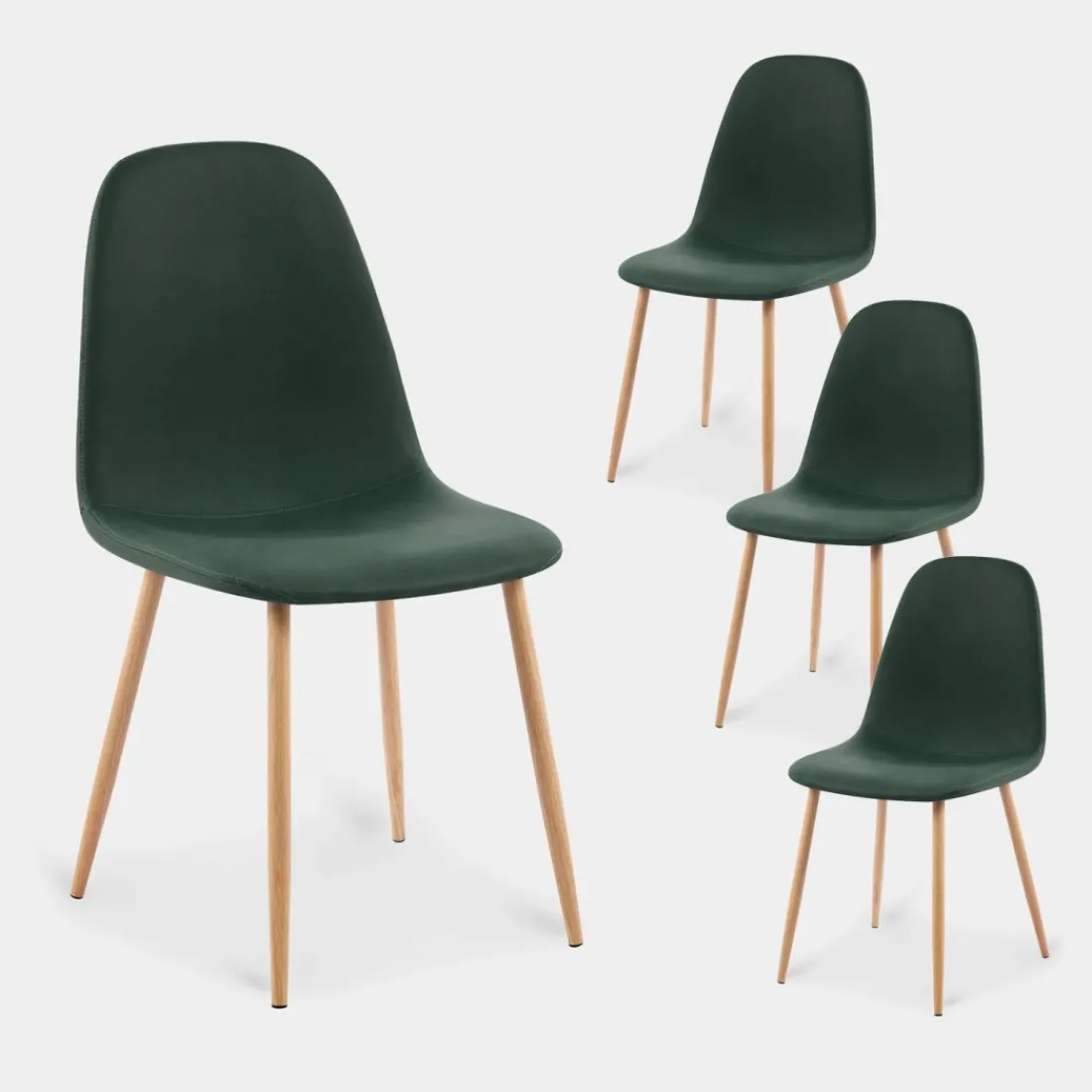 Klast Home Packs 4 Sillas Tapizadas|Sillas De Comedor Y Cocina>Elia Verde