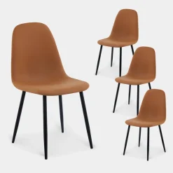 Klast Home Packs 4 Sillas Tapizadas|Sillas De Comedor Y Cocina>Elia Terracota