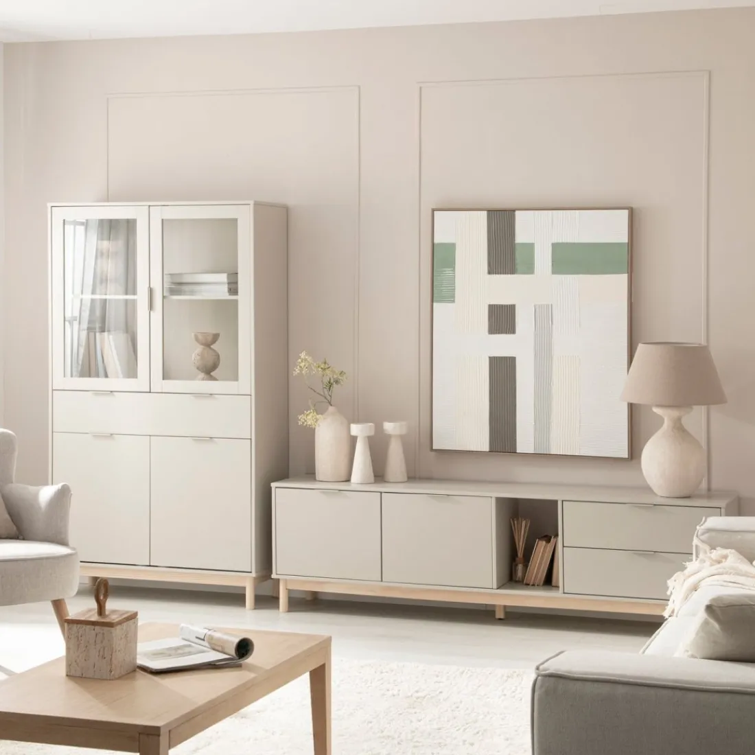 Klast Home Vitrinas>Elian Gris perla