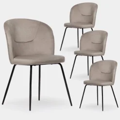 Klast Home Packs 4 Sillas Tapizadas|Sillas De Comedor Y Cocina>Elina Topo