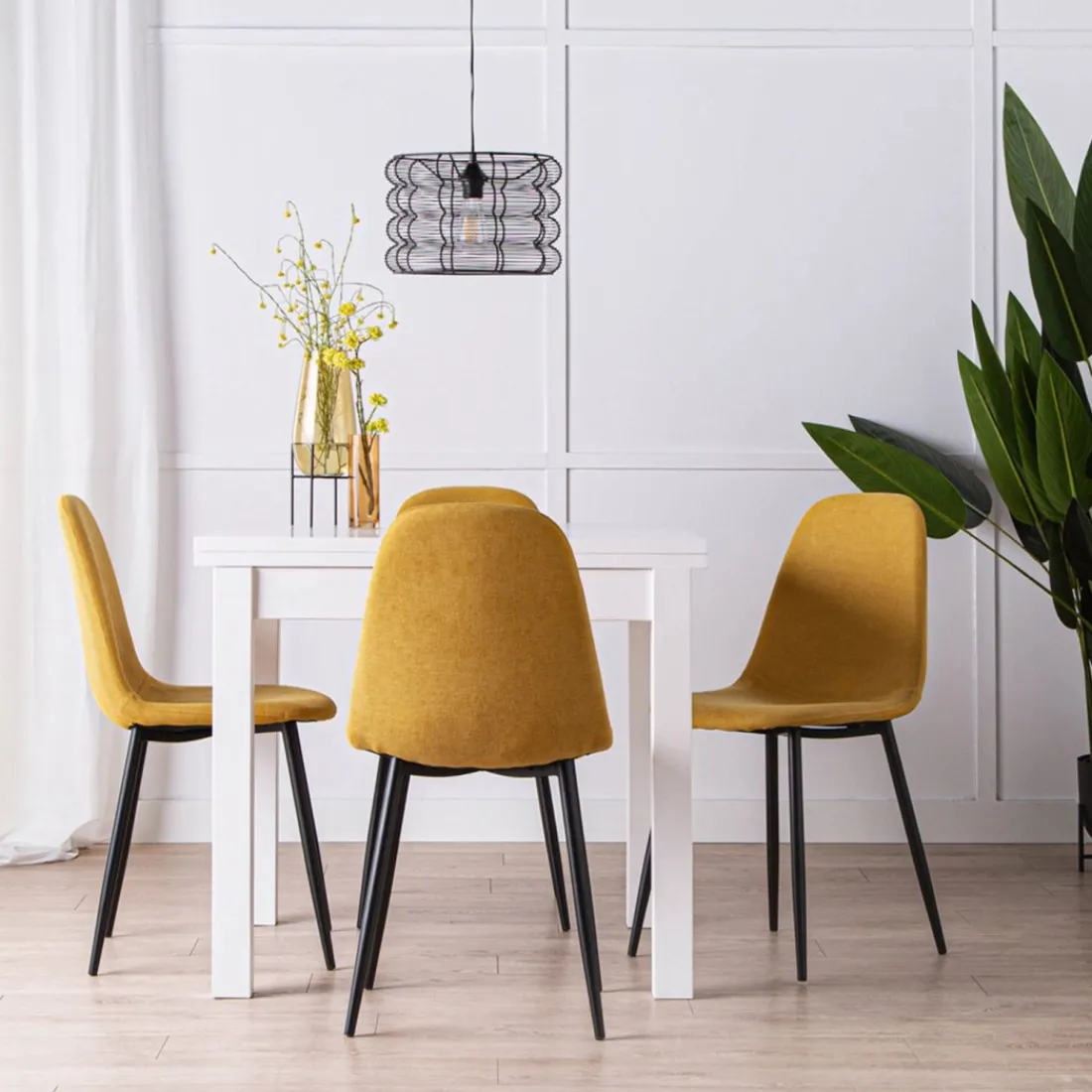 Klast Home Packs 4 Sillas Tapizadas|Sillas De Comedor Y Cocina>Ellis Mostaza