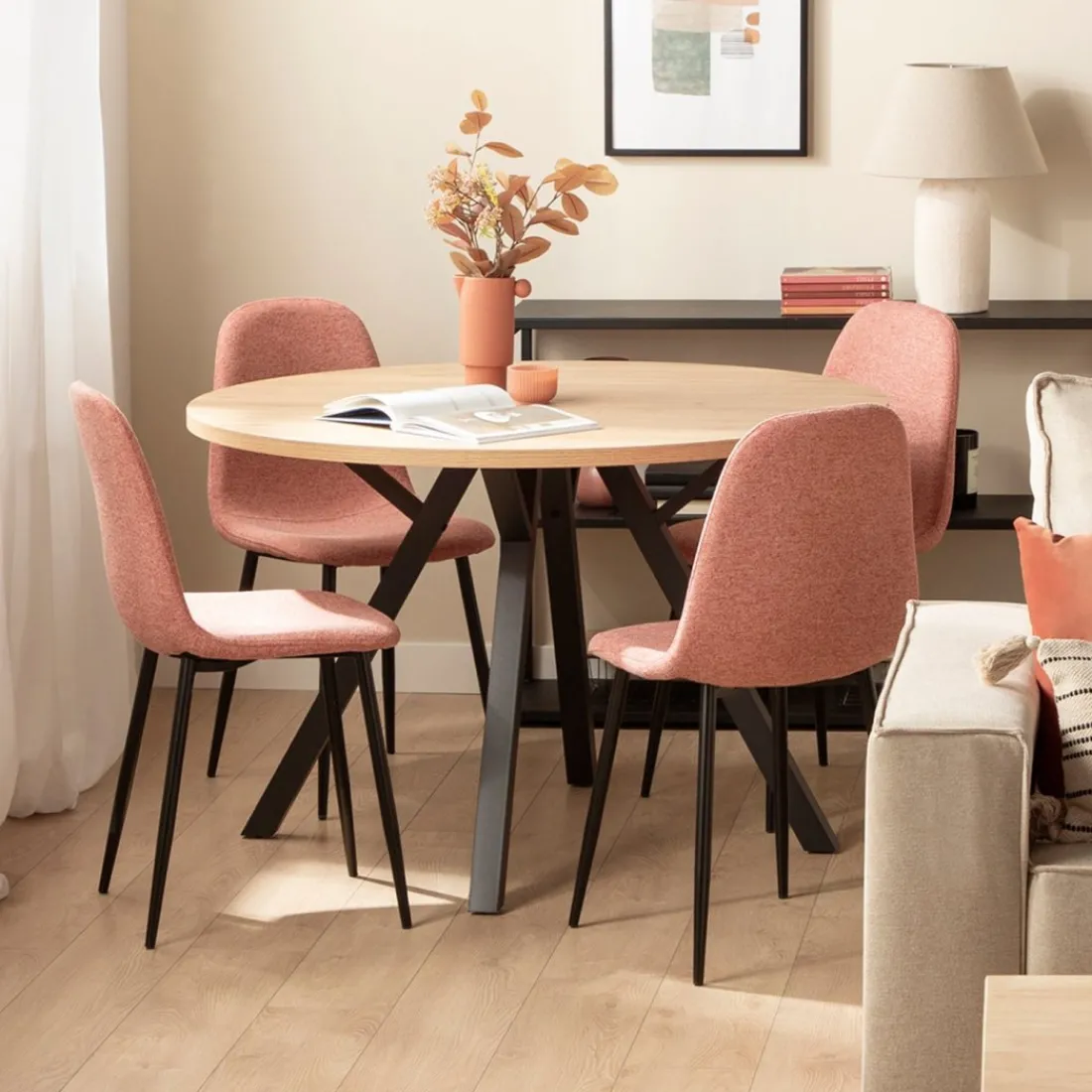 Klast Home Packs 4 Sillas Tapizadas|Sillas De Comedor Y Cocina>Ellis Terracota