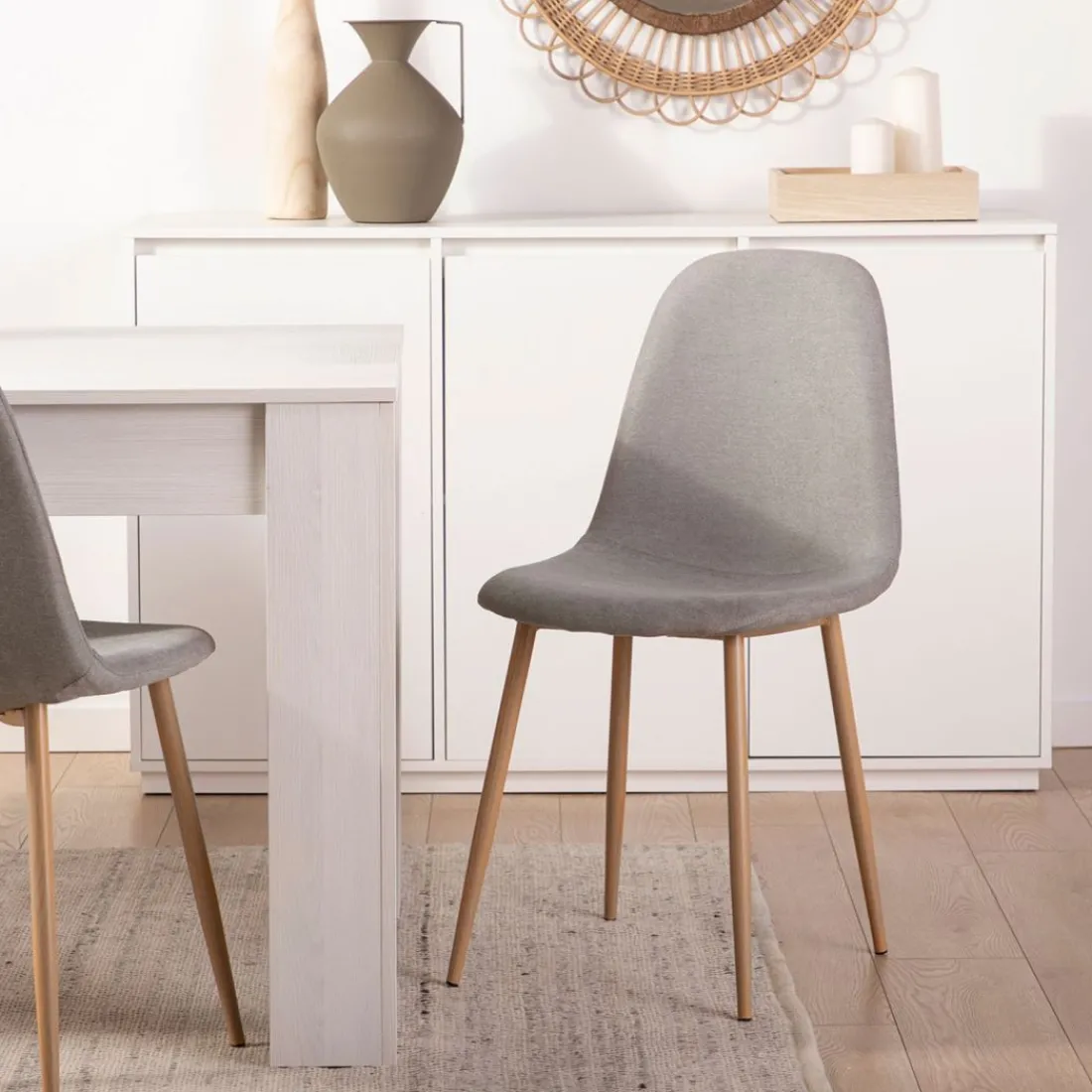 Klast Home Packs 4 Sillas Tapizadas|Sillas De Comedor Y Cocina>Ellis Gris