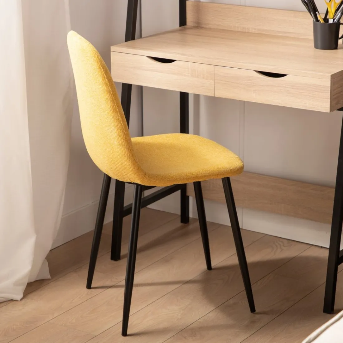 Klast Home Packs 4 Sillas Tapizadas|Sillas De Comedor Y Cocina>Ellis Mostaza