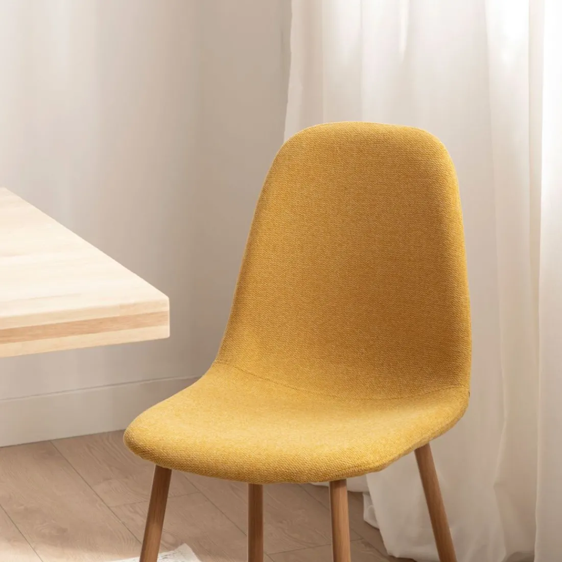 Klast Home Packs 4 Sillas Tapizadas|Sillas De Comedor Y Cocina>Ellis Mostaza