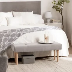 Klast Home Descalzadores Y Baúles Para Pie De Cama|Bancos Para Dormitorio Y Recibidor>Fiore Gris