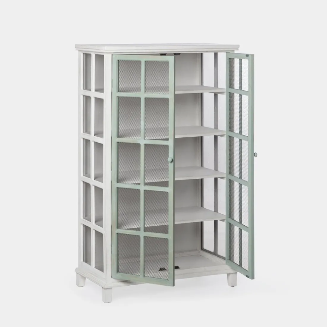 Klast Home Vitrinas>Folk Verde/Blanco