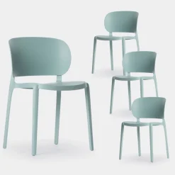 Klast Home Packs 4 Sillas Polipropileno|Sillas De Exterior>Jana Menta