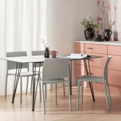 Klast Home Packs 4 Sillas Polipropileno|Sillas De Exterior>Jeven Gris