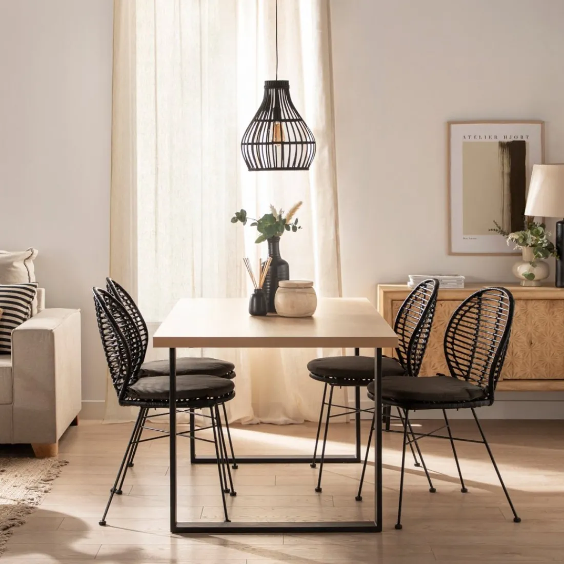 Klast Home Ratán|Packs 2 Sillas Ratán>Kala Negro