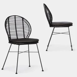 Klast Home Ratán|Packs 2 Sillas Ratán>Kala Negro