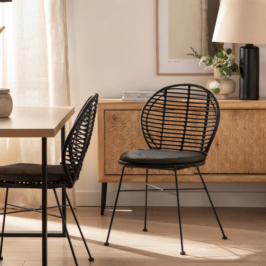 Klast Home Ratán|Packs 2 Sillas Ratán>Kala Negro