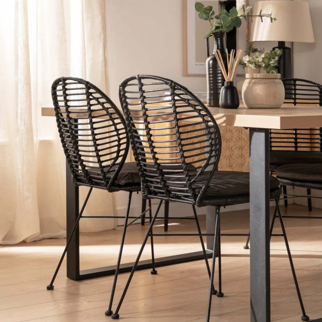 Klast Home Ratán|Sillas De Exterior>Kala Negro