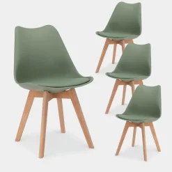 Klast Home Packs 4 Sillas Polipropileno|Sillas De Exterior>Kler Verde oscuro
