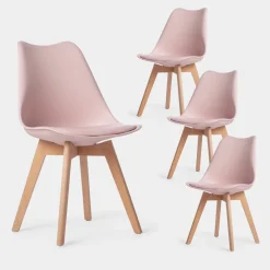 Klast Home Packs 4 Sillas Polipropileno|Sillas De Exterior>Kler Rosa