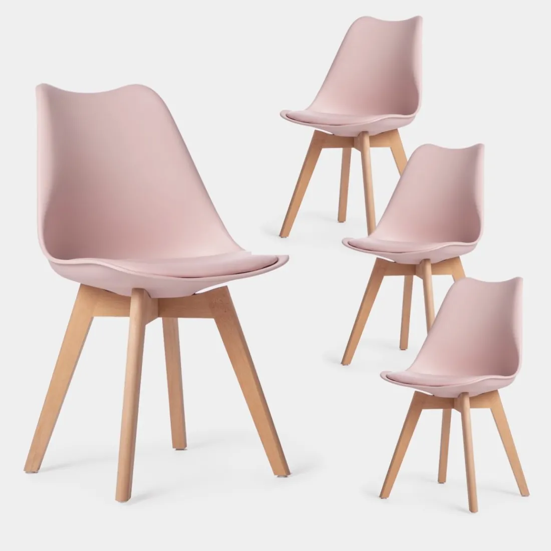 Klast Home Packs 4 Sillas Polipropileno|Sillas De Exterior>Kler Rosa