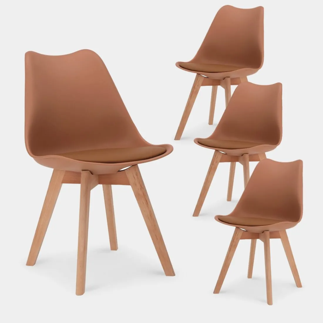 Klast Home Packs 4 Sillas Polipropileno|Sillas De Exterior>Kler Terracota