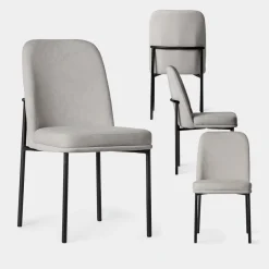 Klast Home Packs 4 Sillas Tapizadas|Sillas De Comedor Y Cocina>Leila Gris