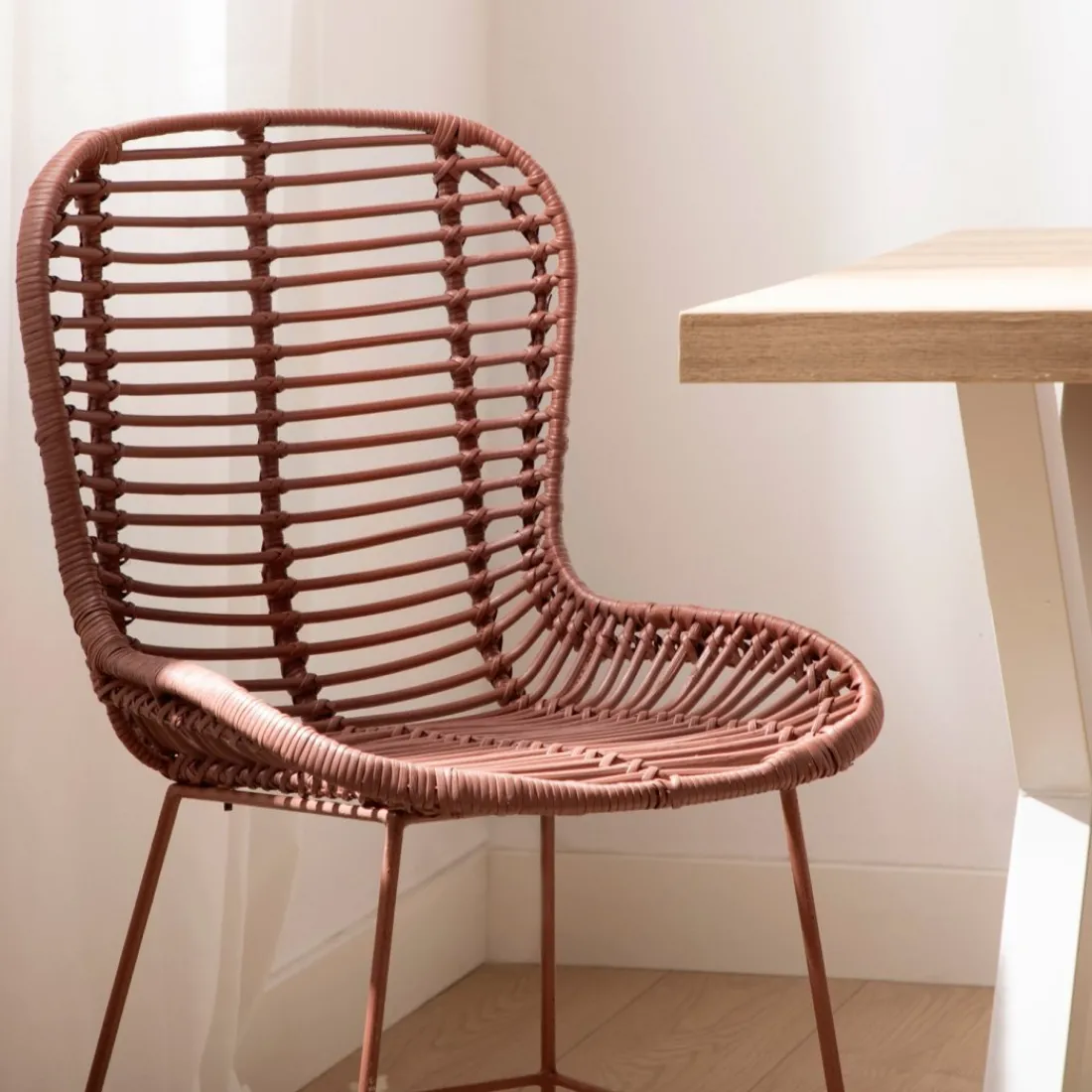 Klast Home Ratán|Sillas De Exterior>Leo Terracota