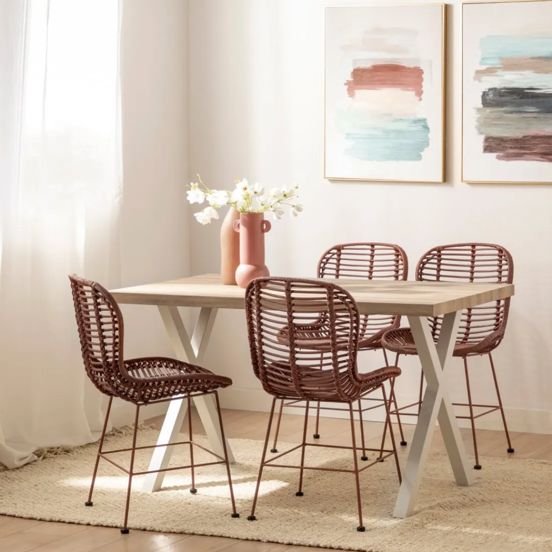 Klast Home Ratán|Sillas De Exterior>Leo Terracota