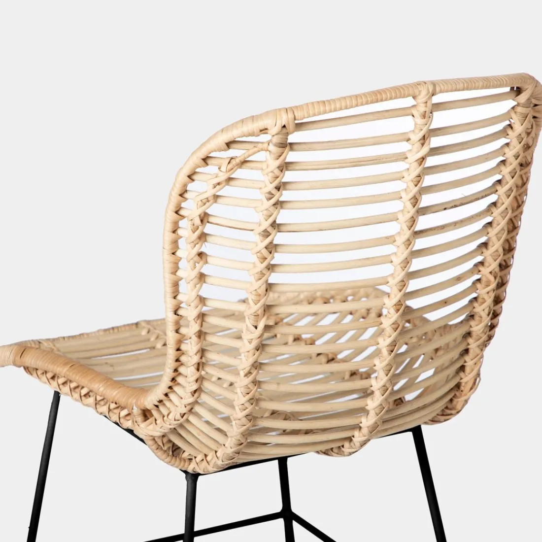 Klast Home Ratán|Sillas De Exterior>Leo Negro/Natural/Natural/blanco