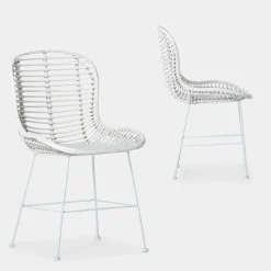 Klast Home Ratán|Packs 2 Sillas Ratán>Leo Blanco