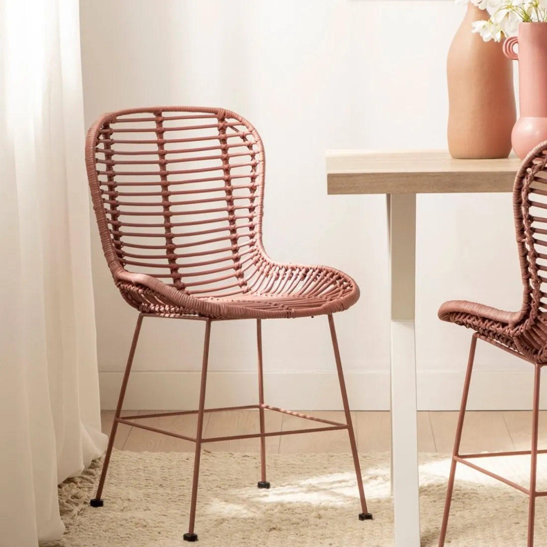 Klast Home Ratán|Packs 2 Sillas Ratán>Leo Terracota