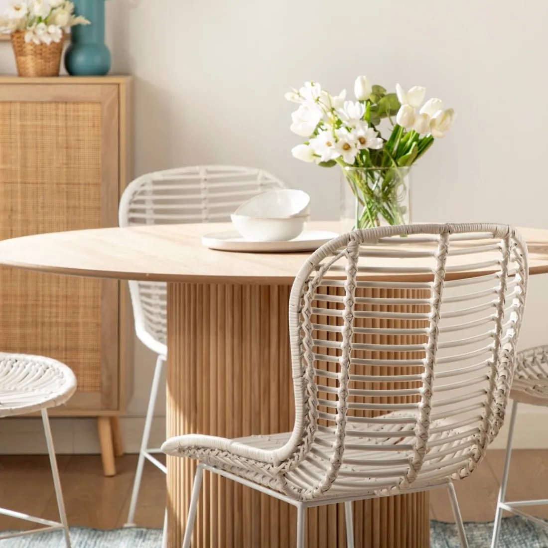 Klast Home Ratán|Sillas De Exterior>Leo Blanco