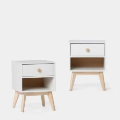 Klast Home Packs De 2 Mesitas De Noche|Mesitas De Noche>Luke Blanco