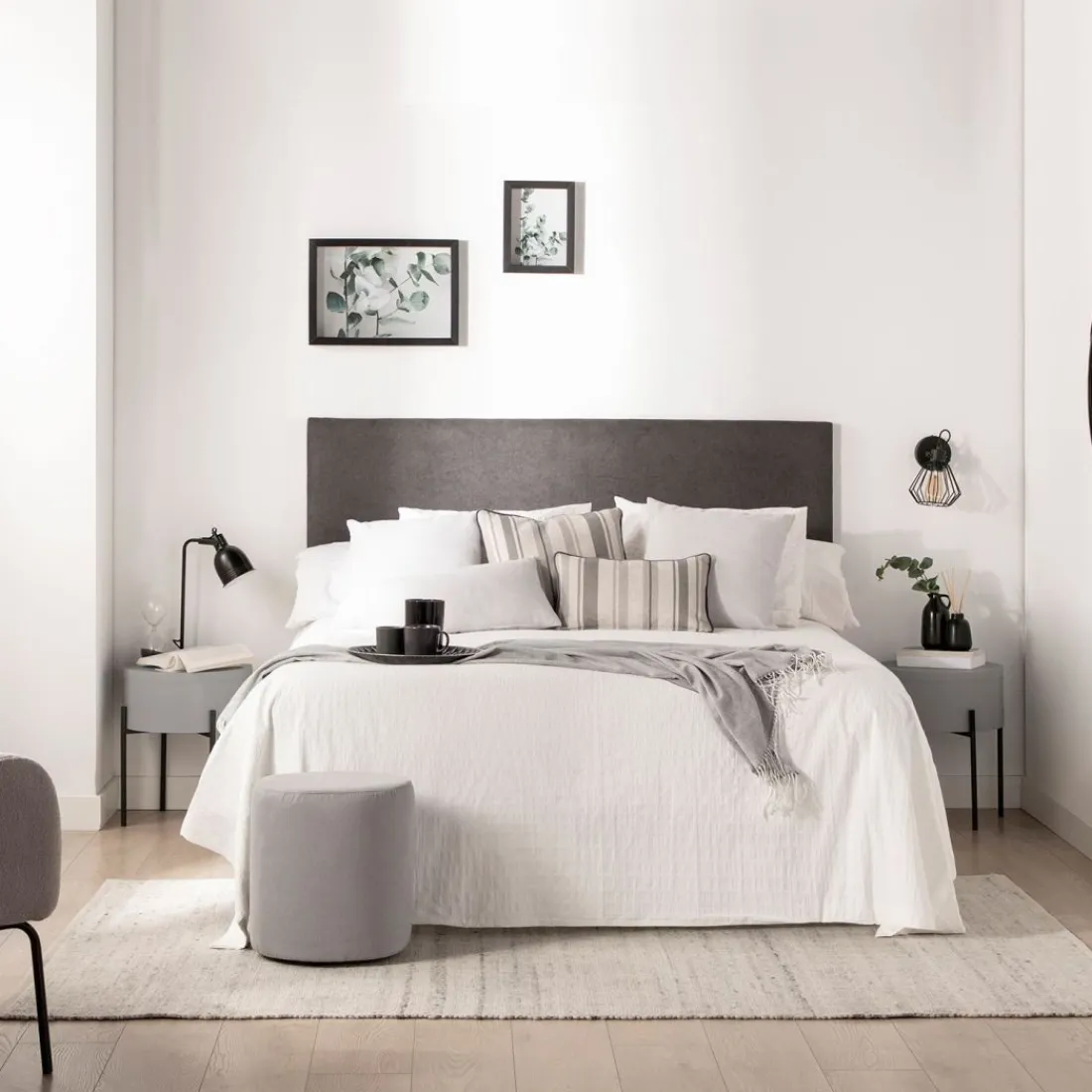 Klast Home Cabeceros De Cama>Malta Gris oscuro