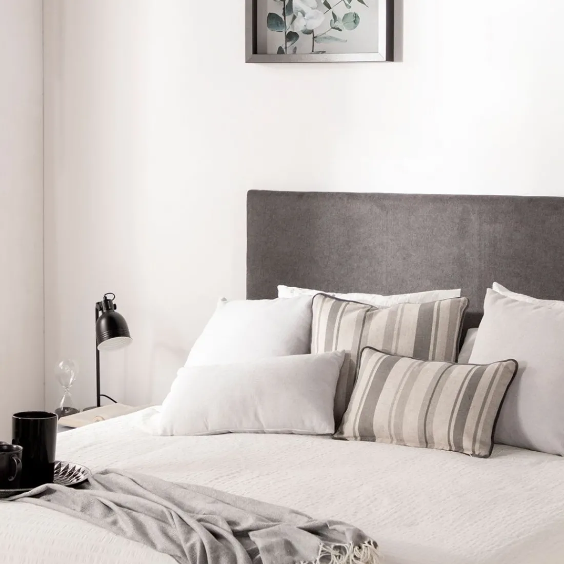 Klast Home Cabeceros De Cama>Malta Gris oscuro