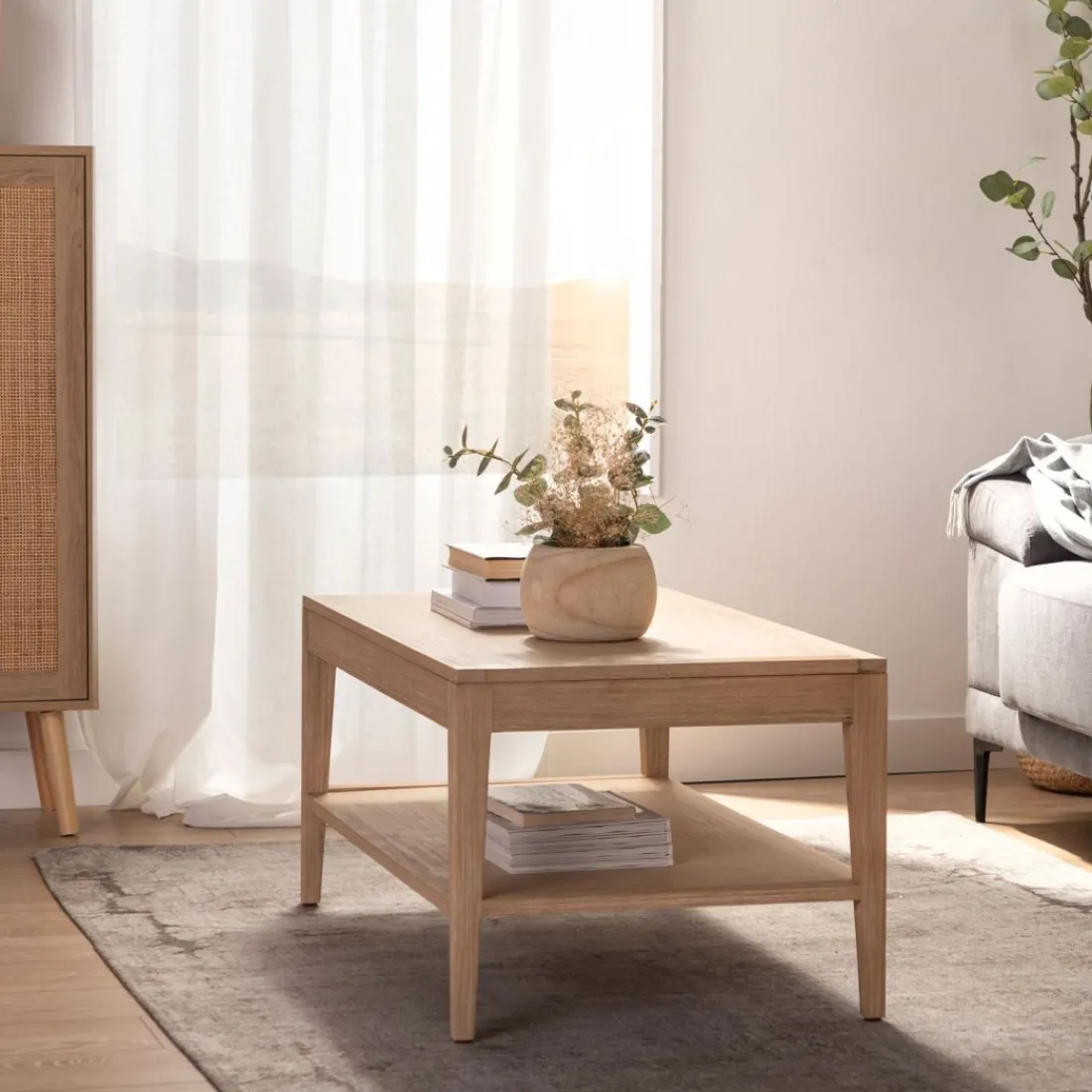 Klast Home Mesas De Centro>Mara Natural/Natural/blanco